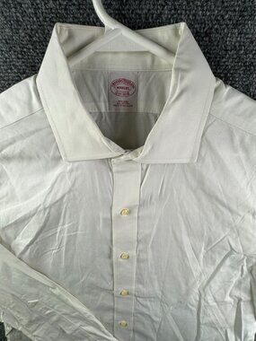 Brooks Brothers Makers Cotton Long Sleeve Button Up Shirt Non Iron Size 16.5